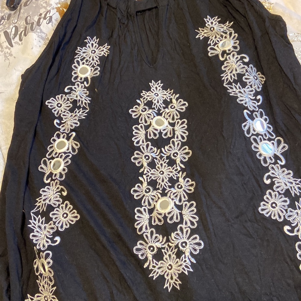 Final price accepted 🌟 Black embroidered top - Picture 6 of 7